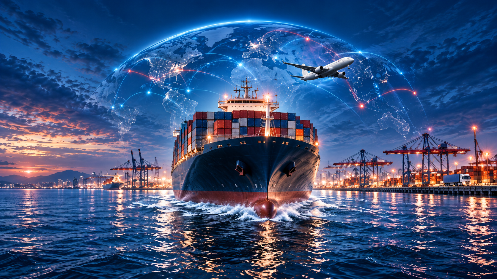 China to Qatar port and route planning