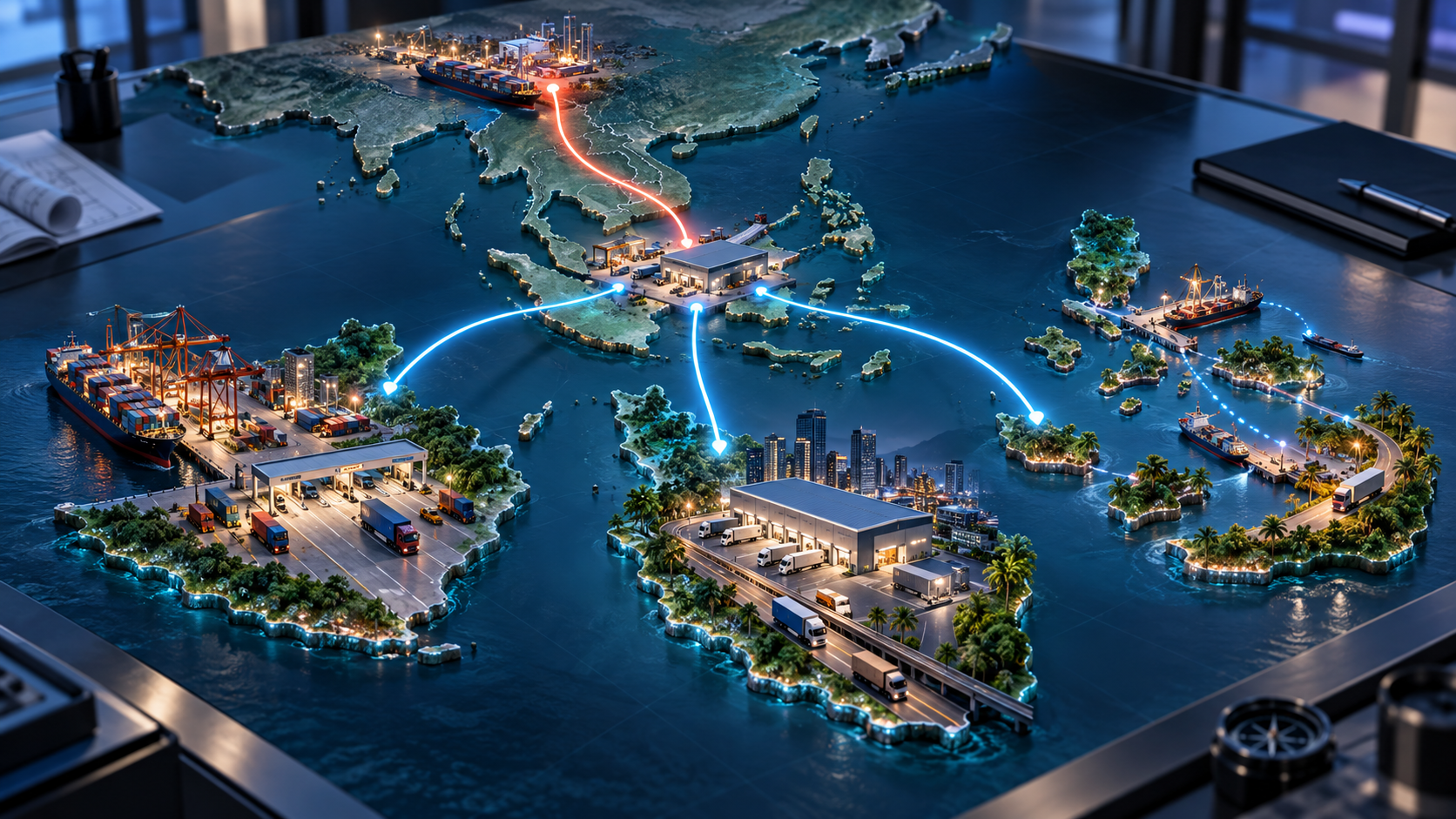 Africa destination route model