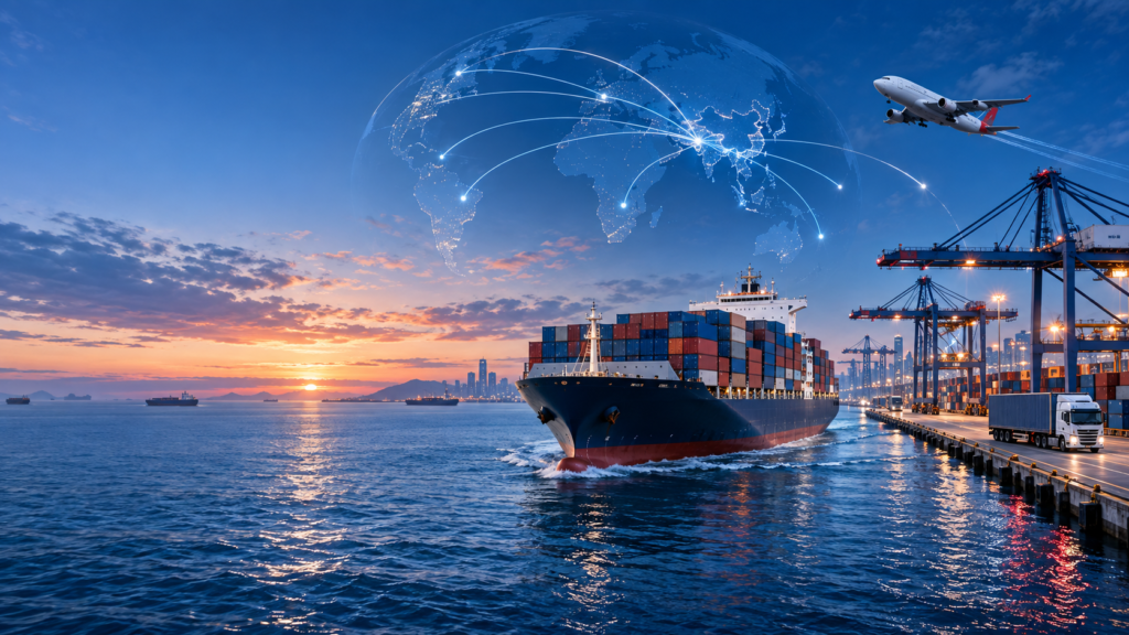 Connecting supplier orders for an Indonesia-bound shipment