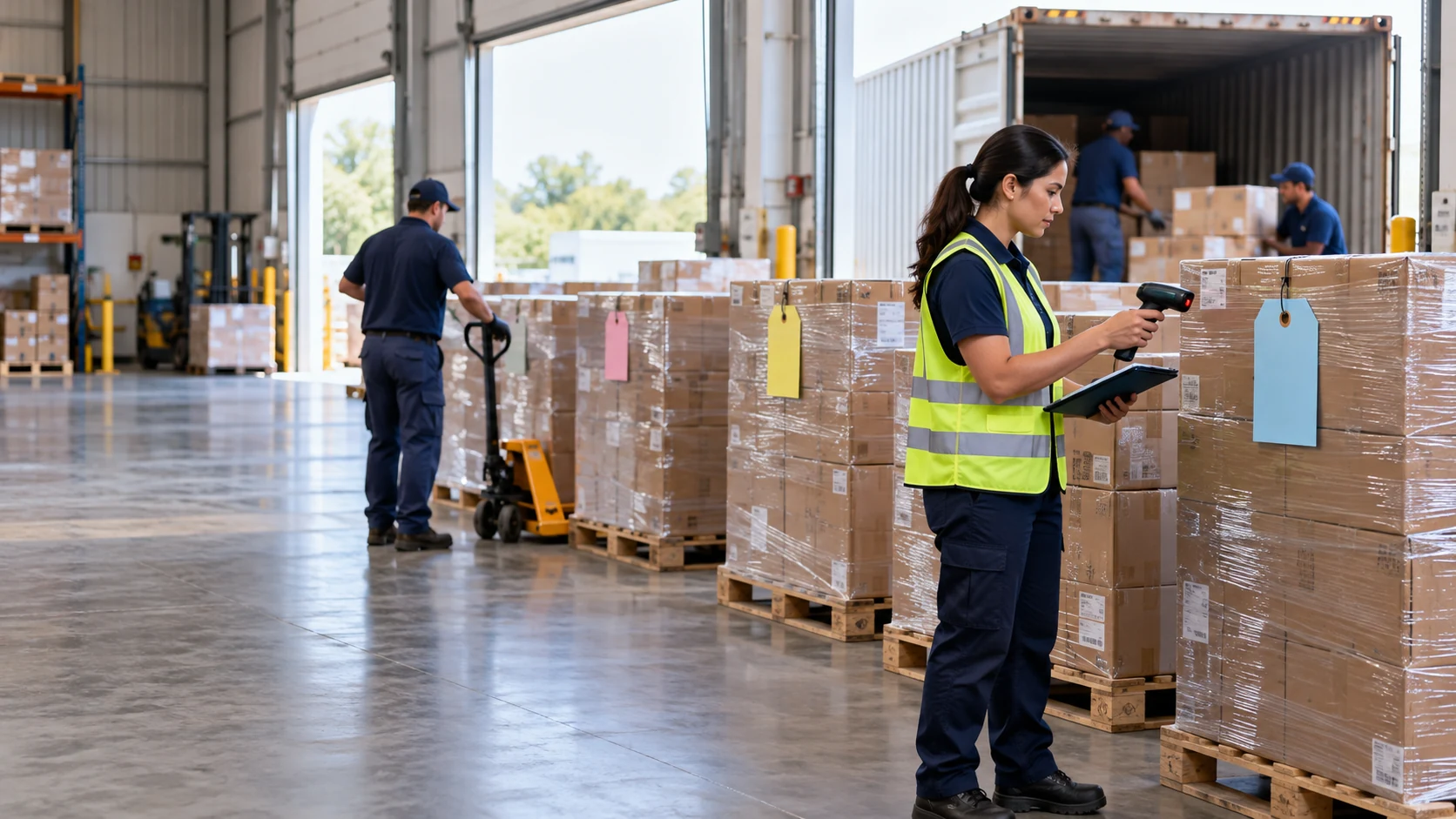 Illustrative multi-supplier consolidation support scene