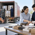 Illustrative sourcing-to-delivery solution scene for buyer and supplier coordination