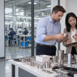Illustrative supplier & factory sourcing scene for buyer and supplier coordination