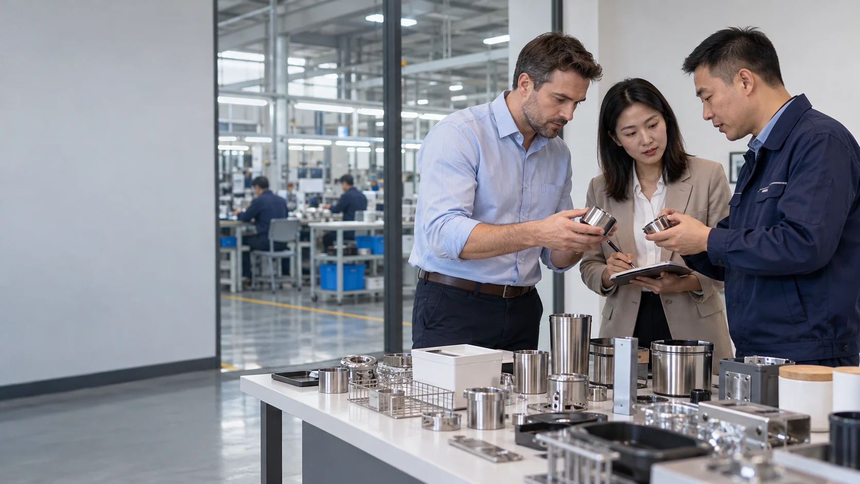 Illustrative supplier & factory sourcing support scene