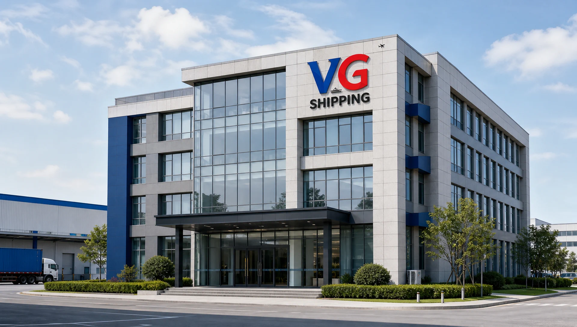 VG Shipping branded building visual