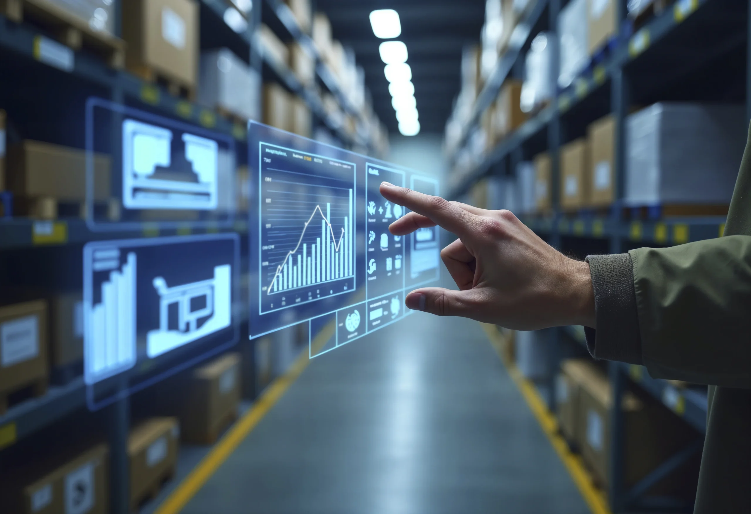Warehouse analytics dashboard used in China-side sourcing and logistics
